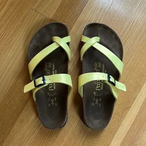 Yellow Papillio Birkenstock Toe-Loop Sandals